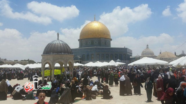 فيديو- القدس: 350 الف مصل أدوا الجمعة الثاني من رمضان في الاقصى